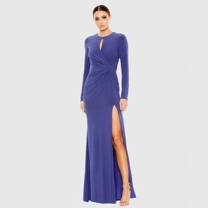 Iena for Mac Duggal Elegant Blue Evening Gown